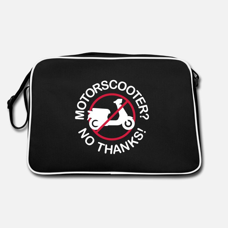 Motor Scooter? No Thanks! (2-farbig) - Retro Tasche - Schwarz/Weiß
