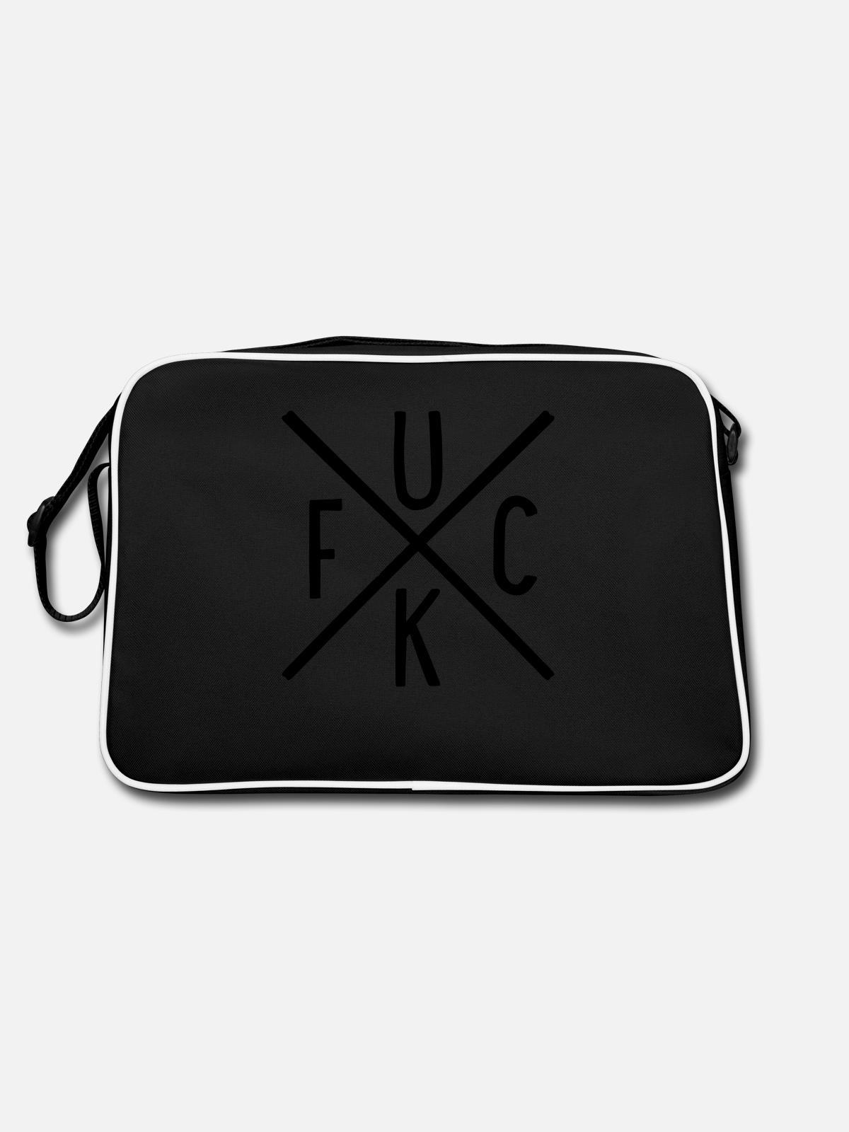 Merde - Sac Retro - noir/blanc - Dos