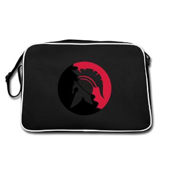 Sparta Warrior - Retro Bag - black/white - Back