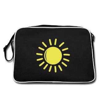 Sun - Retro Bag - black/white - Back