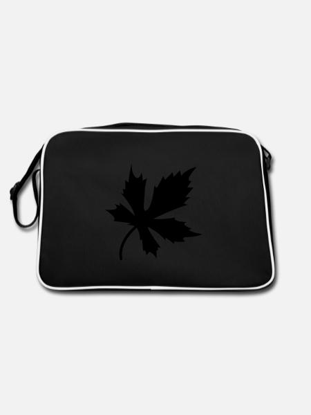 leaf - Retro Bag - black/white - Back