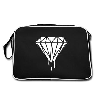 Diamond - Diamond White - Retro Bag - black/white - Back