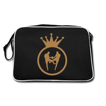 Muay-thaï - Boxe Thaïlandaise - Sac Retro - noir/blanc - Dos