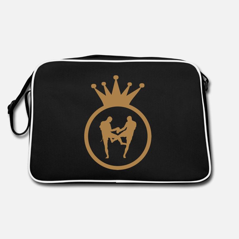 Muay-thai - Thai Boxing - Retro Bag - black/white