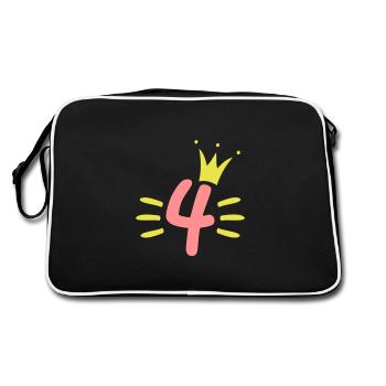 Couronne du 4e anniversaire - Sac Retro - noir/blanc - Dos