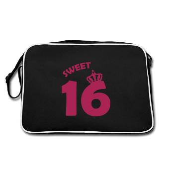 16 couronne douce - Sac Retro - noir/blanc - Dos