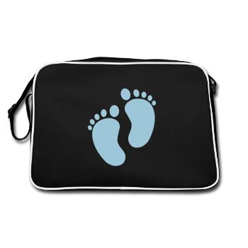 pieds de bébé - Sac Retro - noir/blanc - Dos
