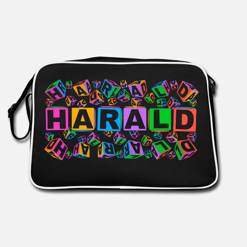 HARALD colourful cubes Retro Tasche