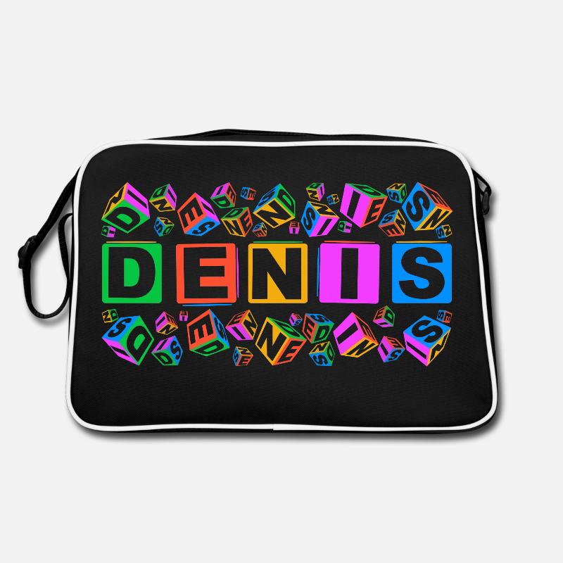 DENIS colourful cubes Retro Tasche