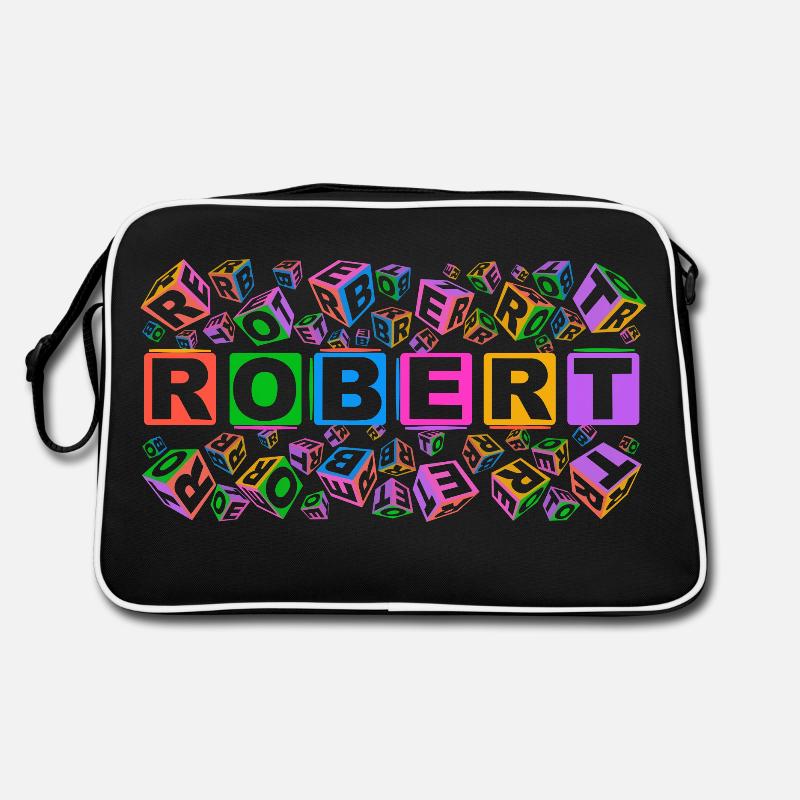 ROBERT colourful cubes Retro Tasche