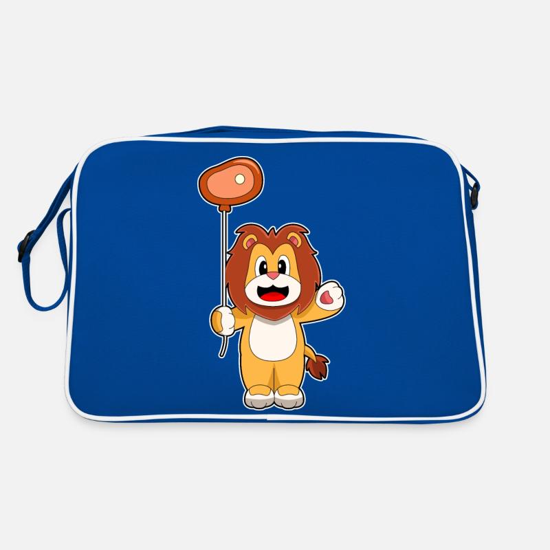 Löwe Luftballon Fleisch Retro Tasche