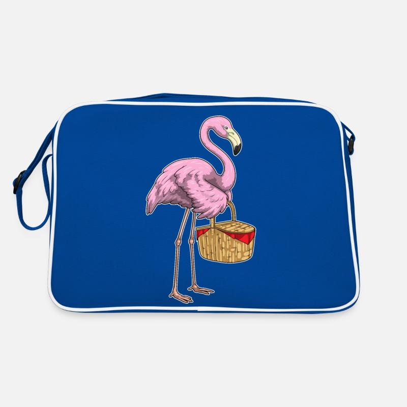 Flamingo Picknick Korb Retro Tasche