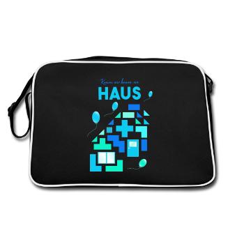 Construire, construire des blocs, jouer - Sac Retro - noir/blanc - Dos