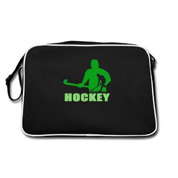 Hockey Field Hockey Artificial Turf Hockey - Retro Bag - black/white - Back