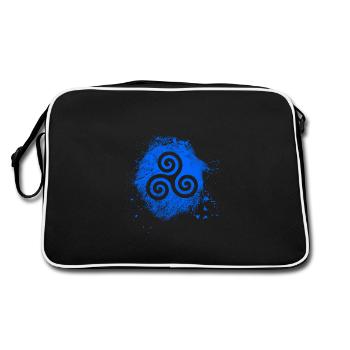 Triskele - Retro Bag - black/white - Back