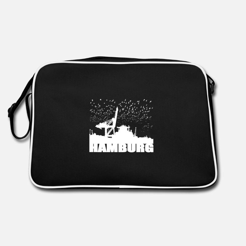 Hamburger Hafen Retro Tasche