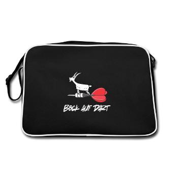 Bock auf Darts Dartpfeil Dartspieler Triple Lustig - Sac Retro - noir/blanc - Dos