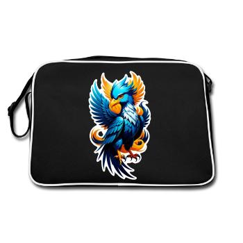 Phenix - Phoenix - Firebird - Retro Bag - black/white - Back