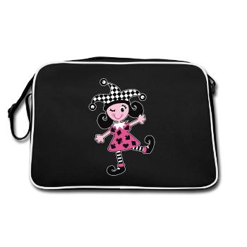 Carnival, Carnival, Harlequin - Retro Bag - black/white - Back