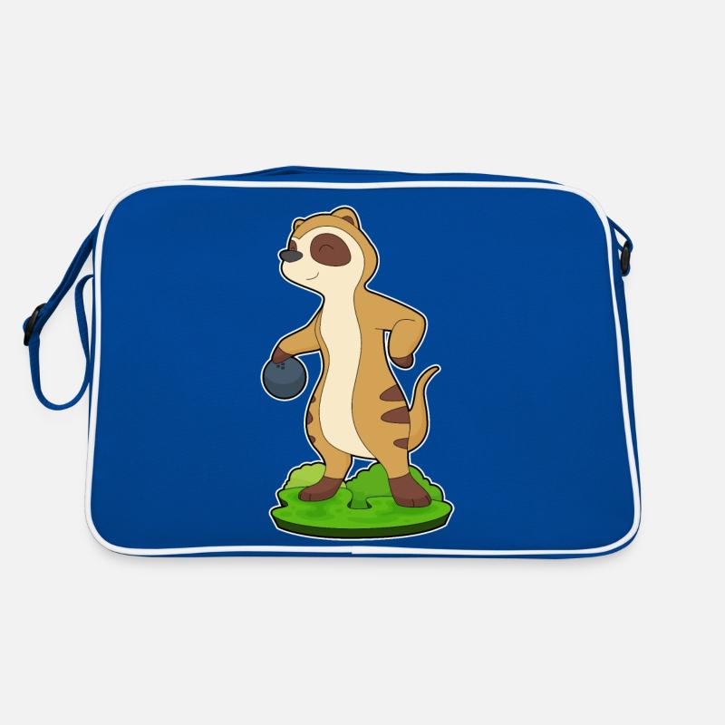 Erdmännchen Bowling Bowlingkugel Retro Tasche