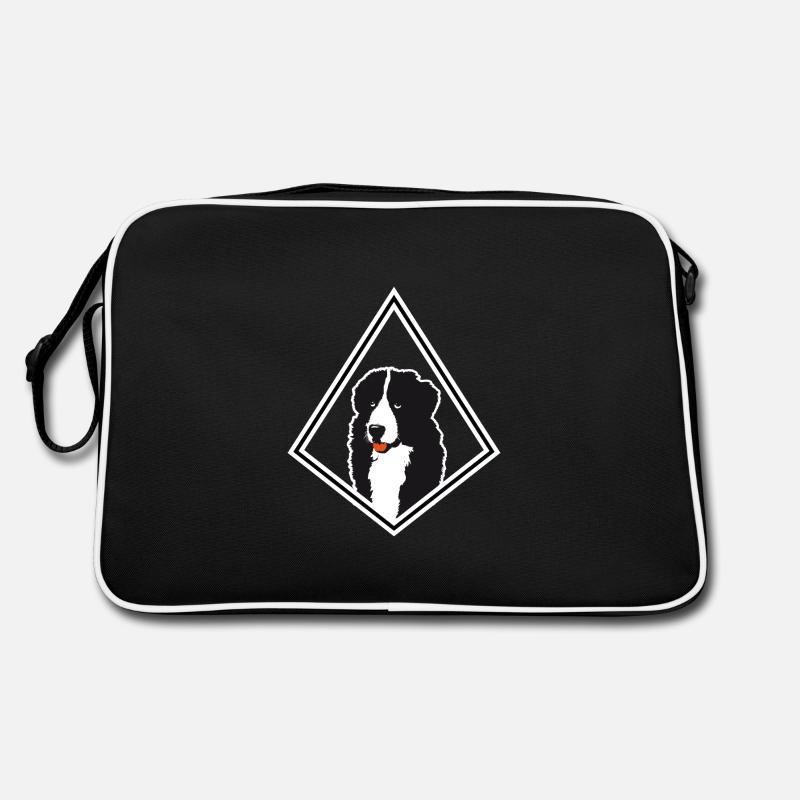 Dog diamond design Retro Bag