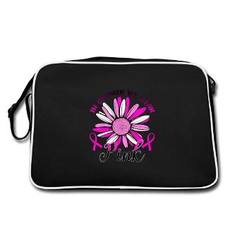 En octobre, nous portons du rose - Sac Retro - noir/blanc - Dos
