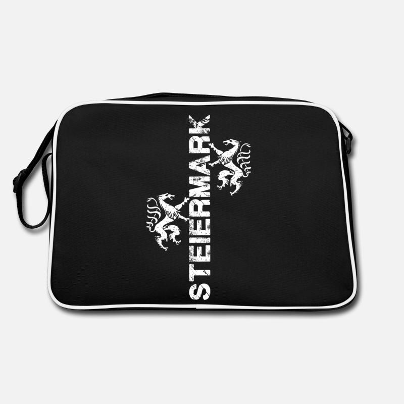 Steiermark - Retro Tasche - Schwarz/Weiß