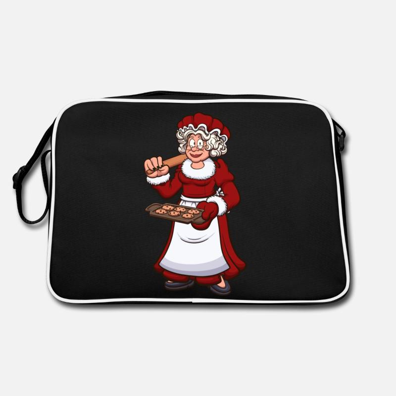 Mère Noël avec des biscuits Sac Retro