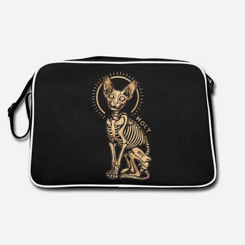 Cat Sphinx Skeleton Tattoo Retro Bag