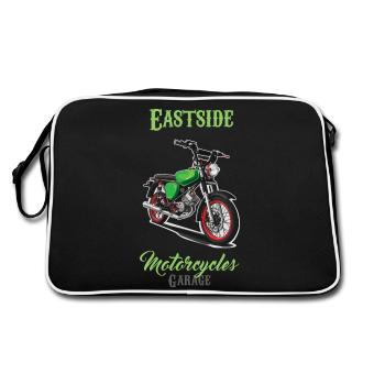 S51 (vert) // Illustration - Sac Retro - noir/blanc - Dos