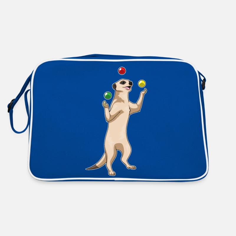 Meerkat juggler juggling Retro Bag
