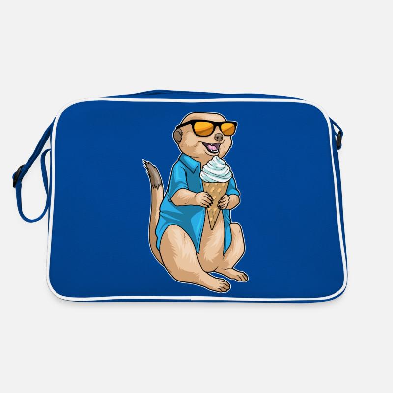 Erdmännchen Waffeleis Retro Tasche