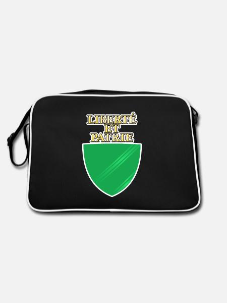 Drapeau de Vaud - Sac Retro - noir/blanc - Dos