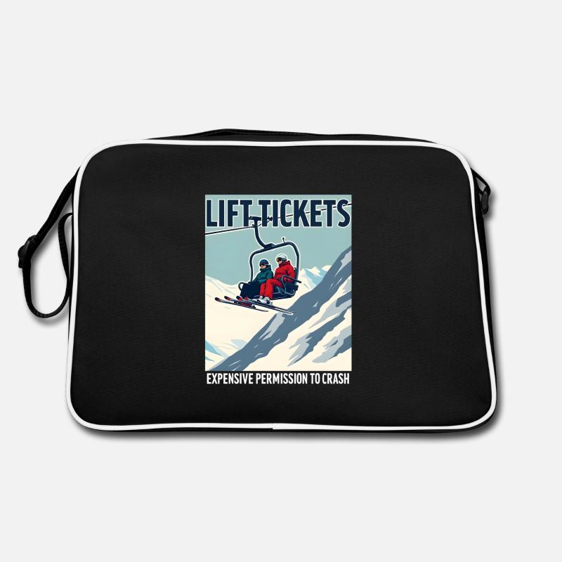 Billets de remontées mécaniques – ski et plaisir sur les pistes Sac Retro