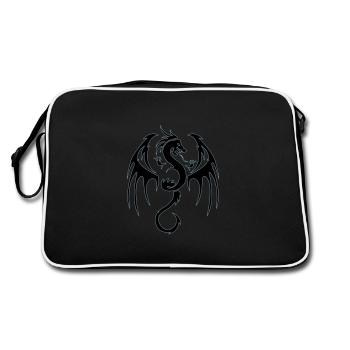 dragon tribal - Sac Retro - noir/blanc - Dos