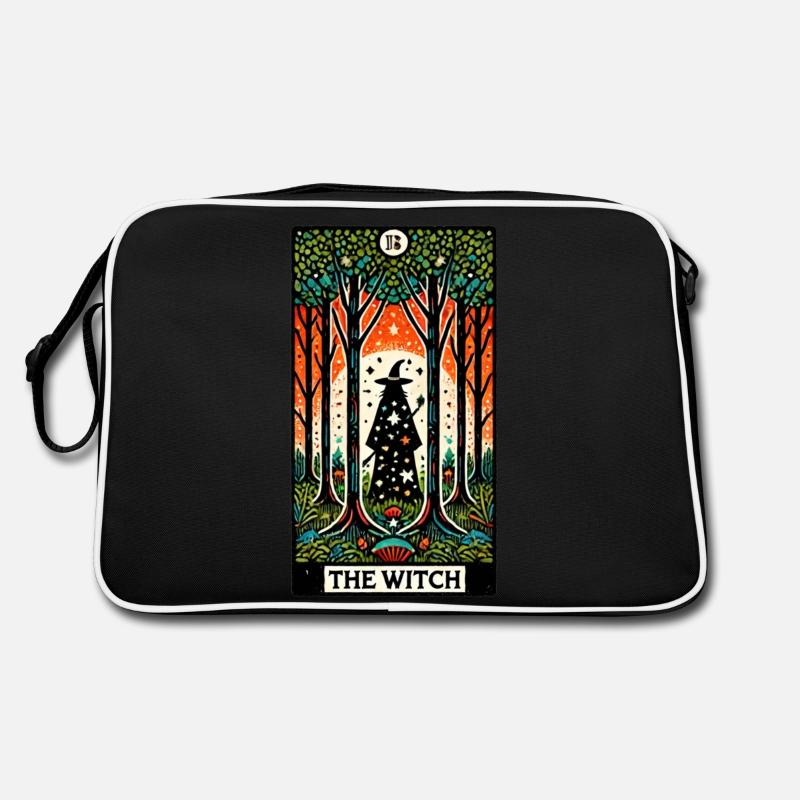 La carte de tarot de la sorcière Sac Retro