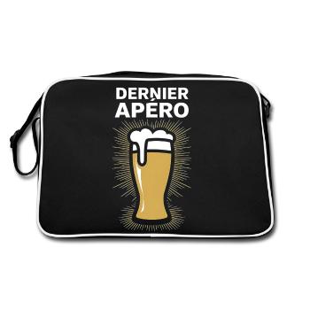 tee shirt Dernier apéro – EVG - Sac Retro - noir/blanc - Dos