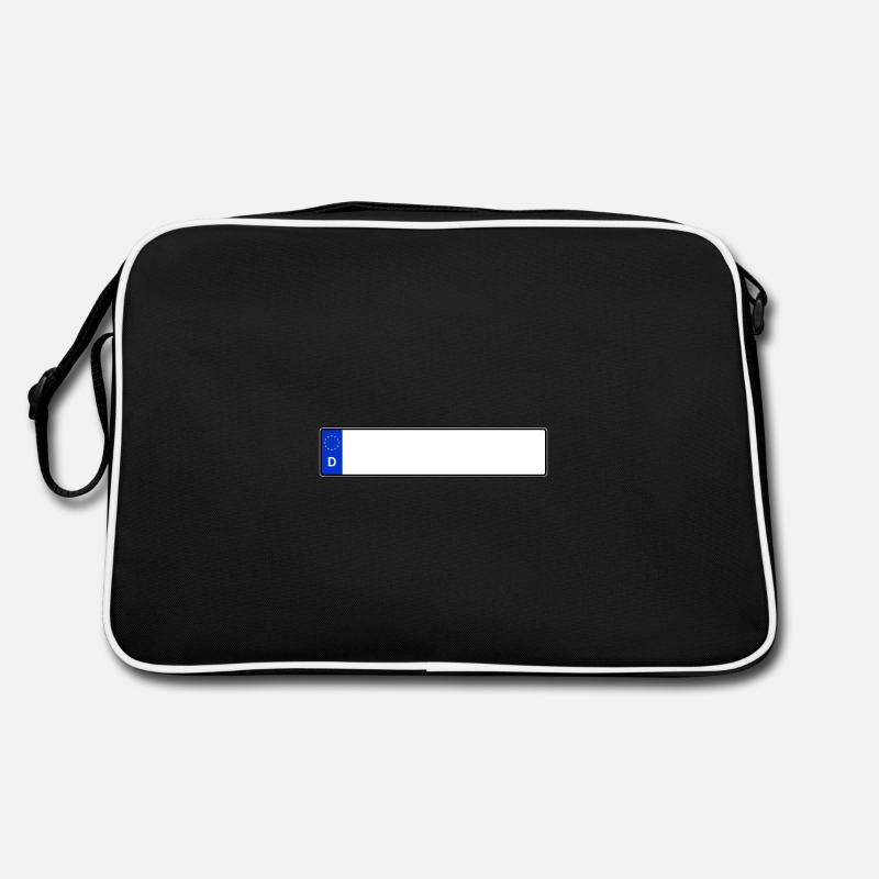 Nummernschild Blanko Individuell Geschenk Idee Retro Tasche