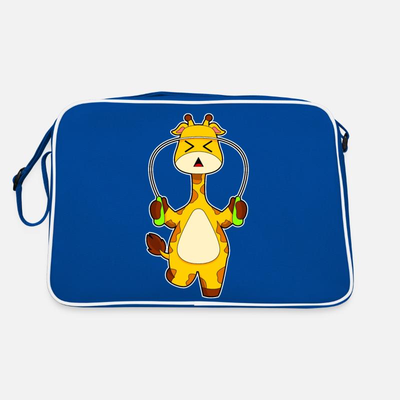 Giraffe Seilspringen Springseil Retro Tasche
