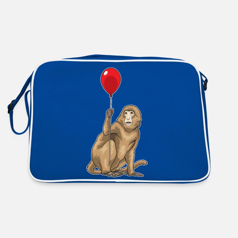 Affe Luftballon Retro Tasche