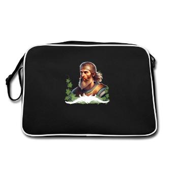 Warrior - Medieval Germanic - Retro Bag - black/white - Back