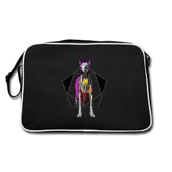 chemise de chien - Sac Retro - noir/blanc - Dos