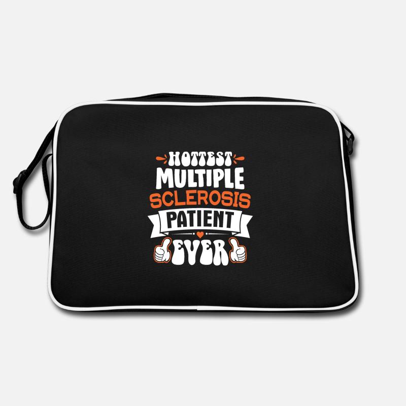 MS Awareness Warrior - Retro Tasche - Schwarz/Weiß