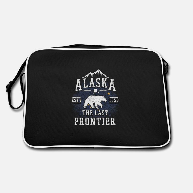 Alaska The Last Frontier Retro Tasche
