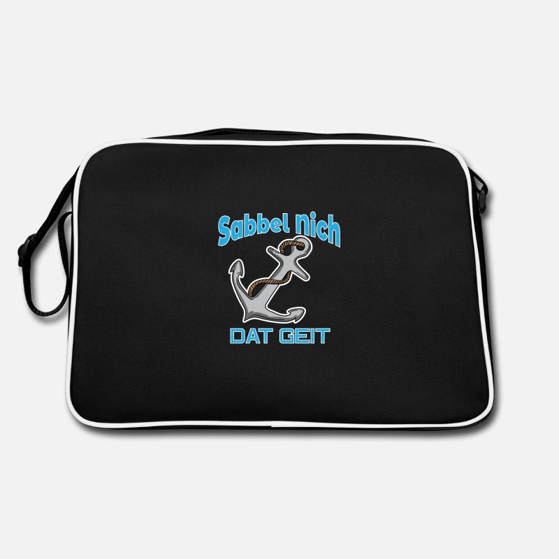 Sabbel Nich - Dat Geit - Plattdeutsch Anker Norden Retro Tasche