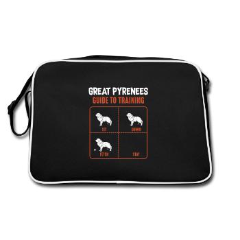 Great Pyrenees Guide To Training Pyrenees Dog - Retro Bag - black/white - Back