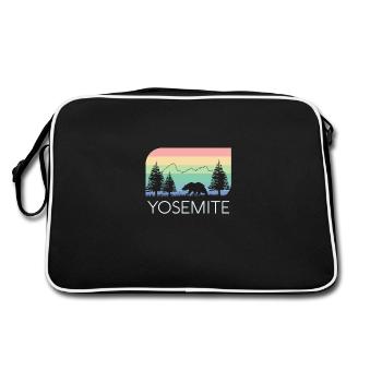 Parc national de Yosemite California Retro Vintage - Sac Retro - noir/blanc - Dos