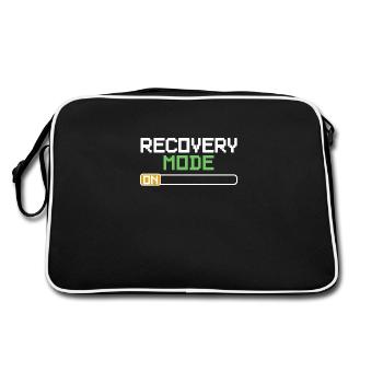 Recovery Mode Get well soon recovery gift - Retro Bag - black/white - Back