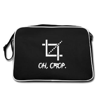Graphiste artistique Design Oh Crop - Sac Retro - noir/blanc - Dos