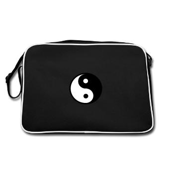 YIn Yang - Retro Bag - black/white - Back